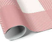 Buffalo Roze handmatige stijlvolle vormgeving cont Cadeaupapier (Rol Hoek)