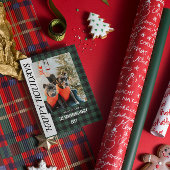 Buffalo ruit Plat Kerstkaart