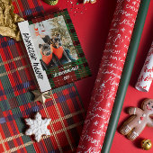 Buffalo ruit platte kerstkaart