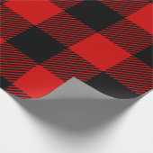 Buffalo ruitpatroon cadeaupapier (Hoek)