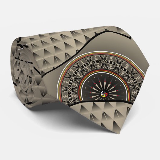 Buffalo Running Brown Stropdas (Opgerold)