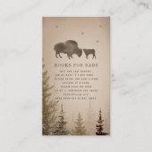 Buffalo Rustic Baby shower Cactus Book Request Informatiekaartje (Voorkant)