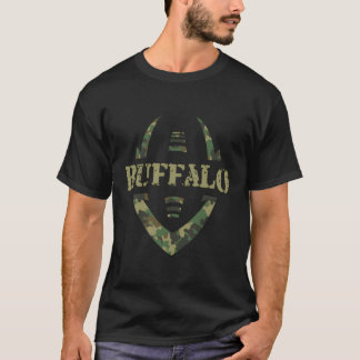 Buffalo Salute Military Service Football T-shirt