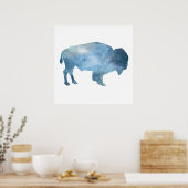 Buffalo Silhouette Poster (Keuken)