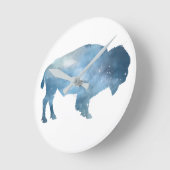 Buffalo Silhouette Ronde Klok (Hoek)