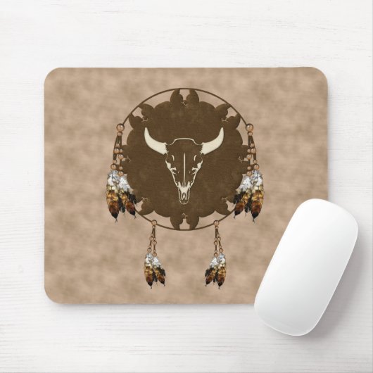 Buffalo Skull Dream Catcher Muismat (Met muis)