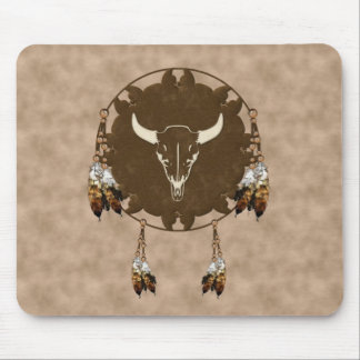 Buffalo Skull Dream Catcher Muismat