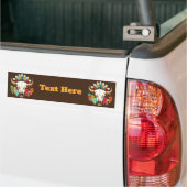 Buffalo Skull Native American Emblem Bumpersticker (Op Truck)