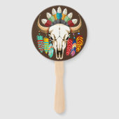 Buffalo Skull Native American Emblem Handwaaier (Voorkant)