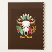 Buffalo Skull Native American Emblem Planner (Achterkant)