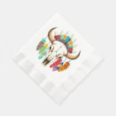 Buffalo Skull Native American Emblem Servet (Hoek)