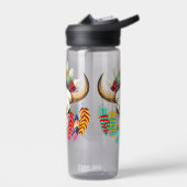 Buffalo Skull Native American Emblem Waterfles (Links)