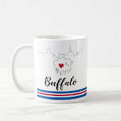 Buffalo Skyline Bills Illustratie Koffie Mok (Links)