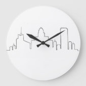 Buffalo Skyline Circular Clock Grote Klok (Voorkant)