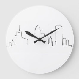 Buffalo Skyline Circular Clock Grote Klok