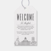 Buffalo Skyline | Welkomstberichten — Labels Cadeaulabel (Voorkant)