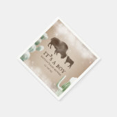 Buffalo Snow Desert Cactus Boy Baby shower servett Servet (Hoek)