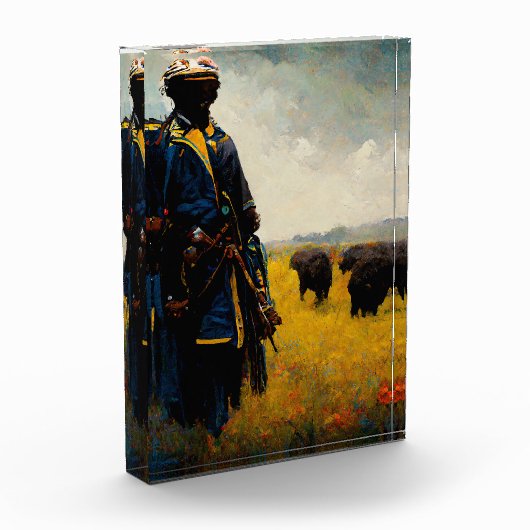 Buffalo Soldaat, buiten I Fotoblokken (Links)