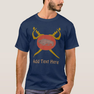 Buffalo Soldaat Design voegt tekst toe T-shirt