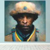 Buffalo Soldaat II Canvas Afdruk (Insitu (Houten vloer))