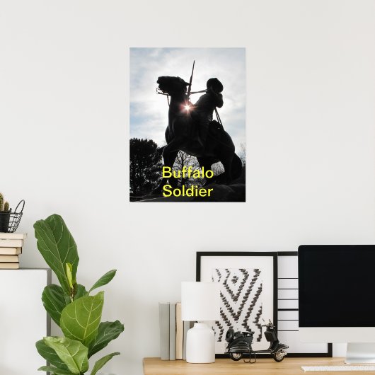 Buffalo Soldaat-Poster Poster (Thuiskantoor)