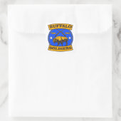 BUFFALO SOLDATEN BURGEROORLOG LOGO VIERKANTE STICKER (Tas)