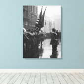 "Buffalo" soldaten die kleuren teruggeven - 1919 Canvas Afdruk (Insitu (Houten vloer))