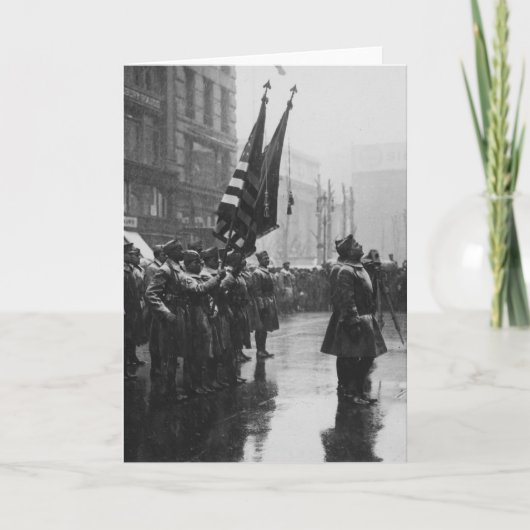 "Buffalo" soldaten die kleuren teruggeven - 1919 Kaart (Voorkant)