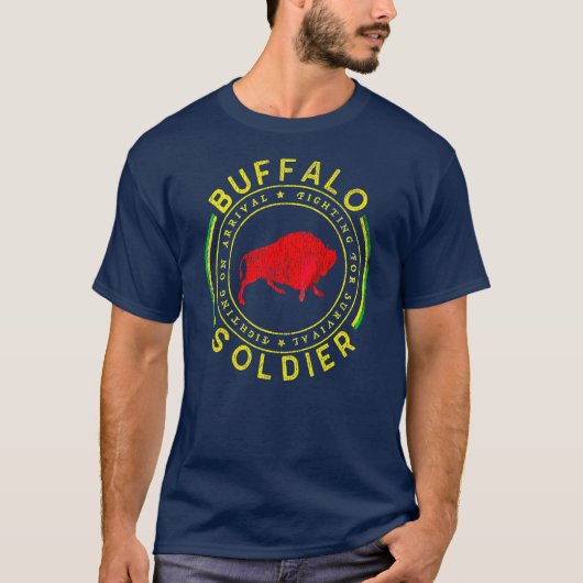 Buffalo Soldier American T-shirt (Voorkant)