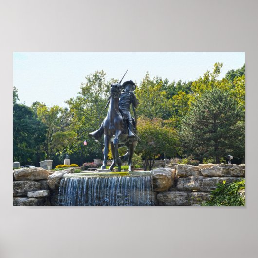 Buffalo Soldier Monument, Fort Leavenworth, Kansas Poster (Voorkant)
