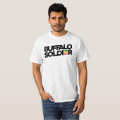 Buffalo Soldier Rasta kleuren Reggae T-shirt (Voorkant volledig)