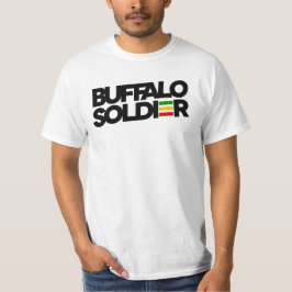 Buffalo Soldier Rasta kleuren Reggae T-shirt