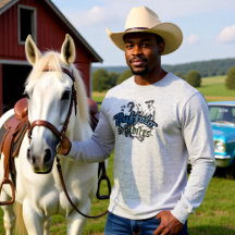 Buffalo Soldiers Tshirt Ontwerp Blauw Grijs