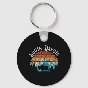 Buffalo South Dakota De Mount Rushmore-staat Nati Sleutelhanger