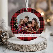 Buffalo speelde twee foto kerst ornament