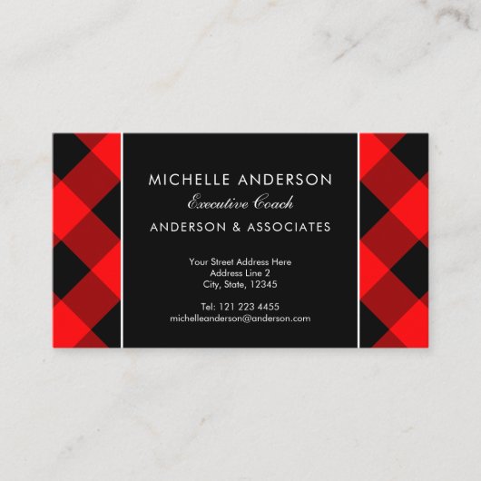 Buffalo-speldebettoets Aangepaste kleur Visitekaartje (Voorkant)