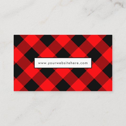 Buffalo-speldebettoets Aangepaste kleur Visitekaartje (Achterkant)