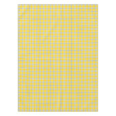 Buffalo-spelden in geel, wit en marineachtig tafelkleed (Voorkant)