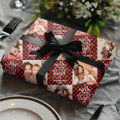 Buffalo-speldenmakerij en heldere kerstfoto cadeaupapier