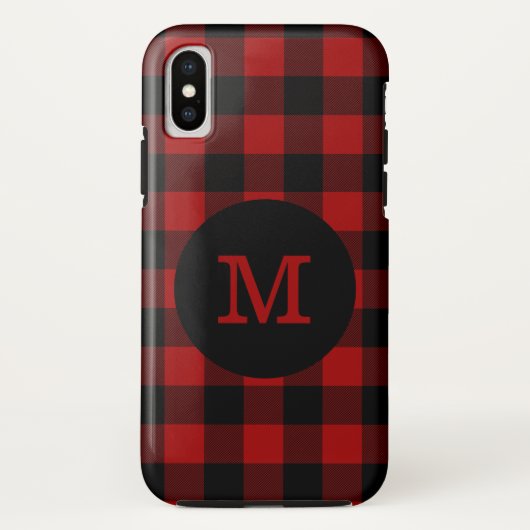 Buffalo speldenmonogram Case-Mate iPhone case (Achterkant)