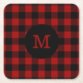 Buffalo speldenmonogram kartonnen onderzetters (Voorkant)