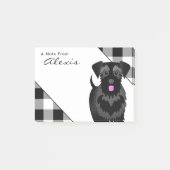 Buffalo Spelzwarte Schnauzer met roze Tongue Post-it® Notes (Voorkant)