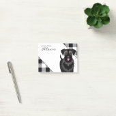Buffalo Spelzwarte Schnauzer met roze Tongue Post-it® Notes (Kantoor)