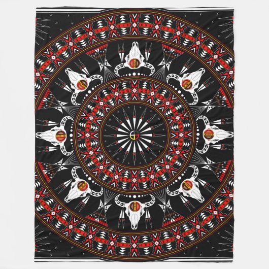 Buffalo Spirit Fleece Deken (Voorkant)
