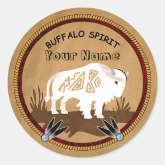 Buffalo Spirit Ronde Sticker