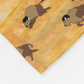 Buffalo Stampede Fleece Blanket (Hoek)