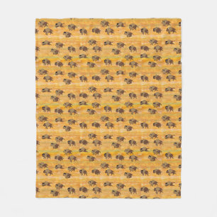 Buffalo Stampede Fleece Blanket Deken