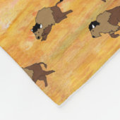 Buffalo Stampede Fleece Blanket Deken (Hoek)