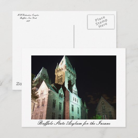 Buffalo State Asiel Briefkaart (Voorkant / Achterkant)