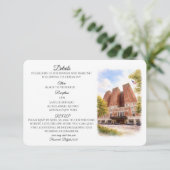 Buffalo Statler Details Invitation Insert Informatiekaartje (Staand voorkant)